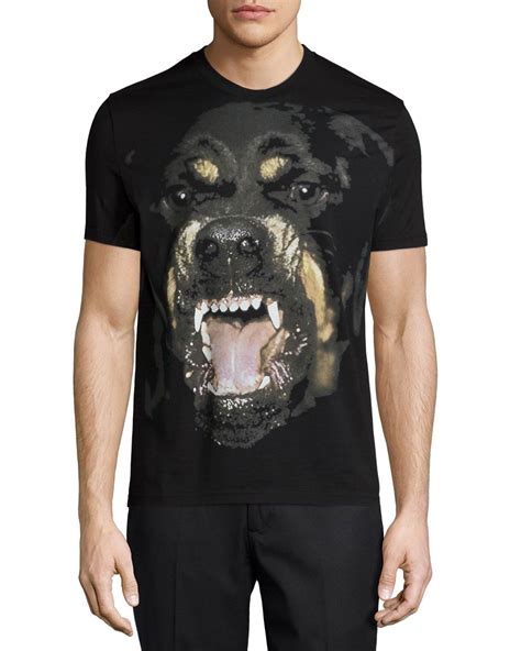 givenchy rottweiler graphic shirt